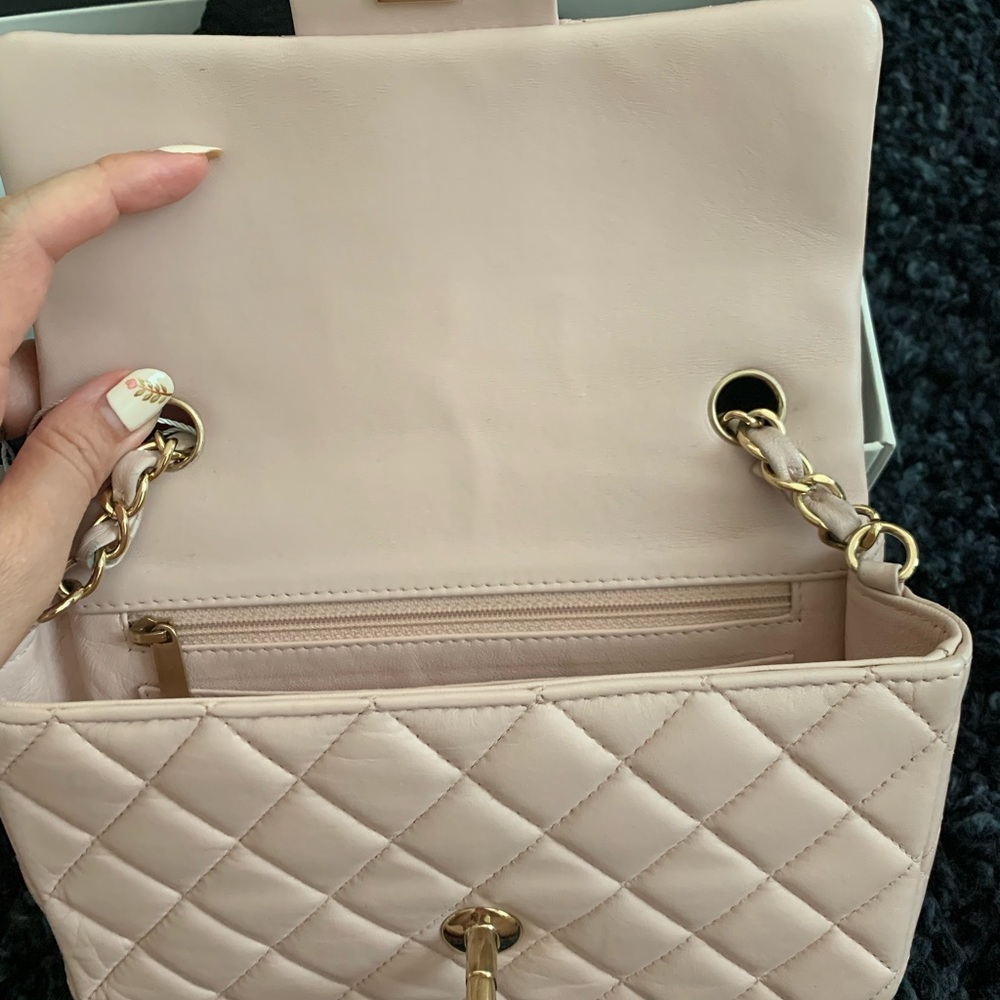 Chanel classic mini flap shoulder crossbody bag - Picture 9 of 12